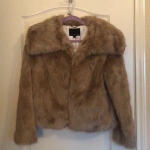 FAUX FUR BOMBER JACKET